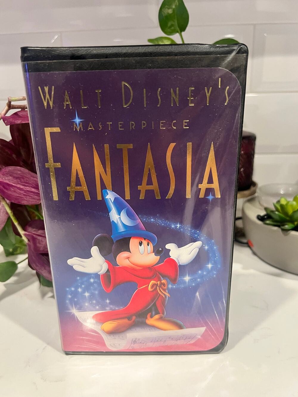 Vintage Disney Fantasia 1991 VHS Black Clamshell with Inserts